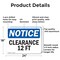 Signmission Clearance 12 Ft, 24 in W x Rectangle, Aluminum OS-2PACK-NS-A-1824-L-10662 - alternate 8